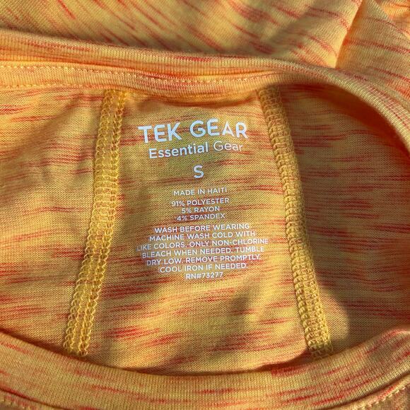 Tek Gear T-Shirt NWT Women's Mango Smoothie SM Long Sleeve Athletic Essential - Picture 7 of 7
